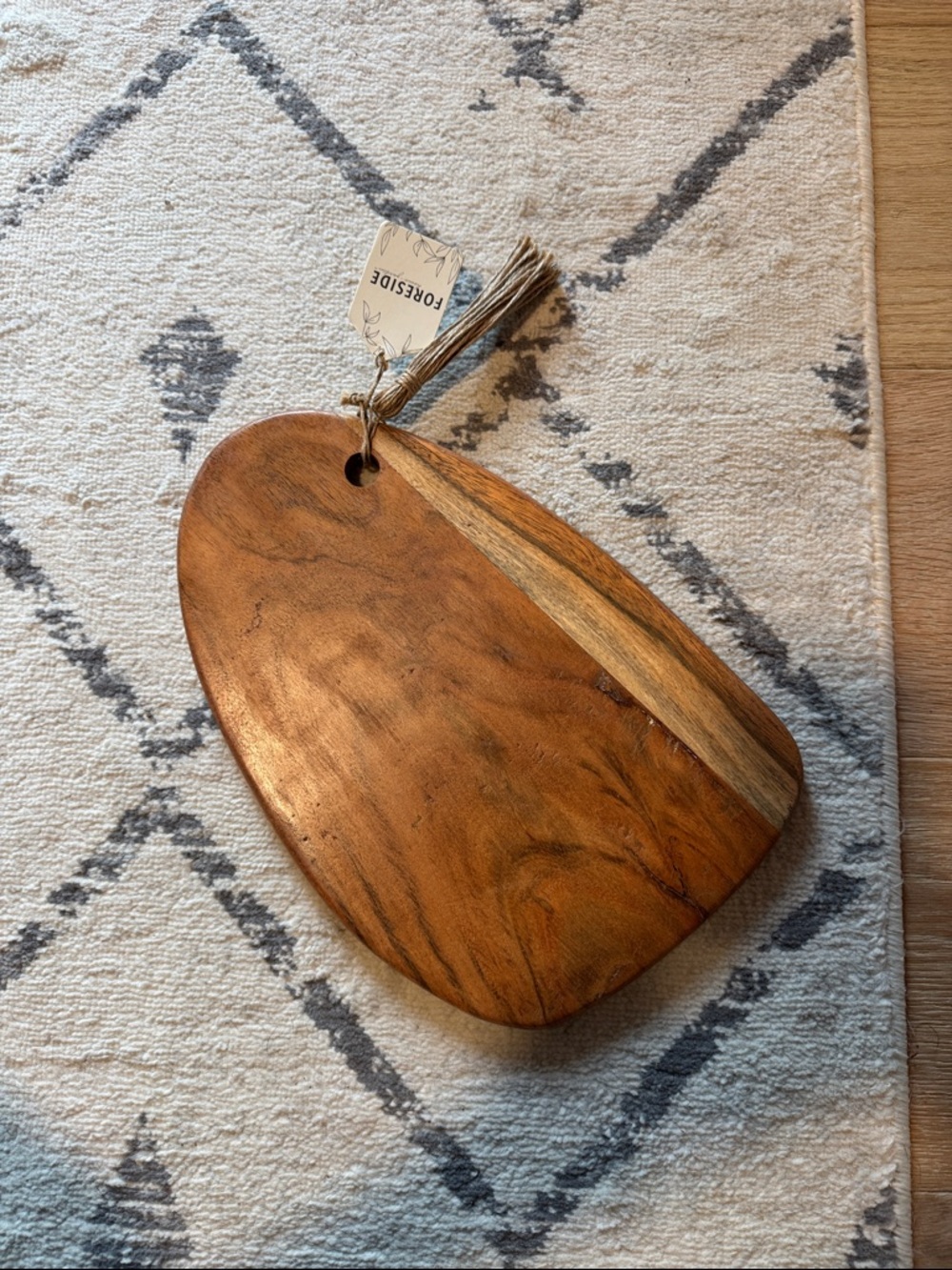Foreside Home & Garden Wooden Serving Board - Brown and Tan